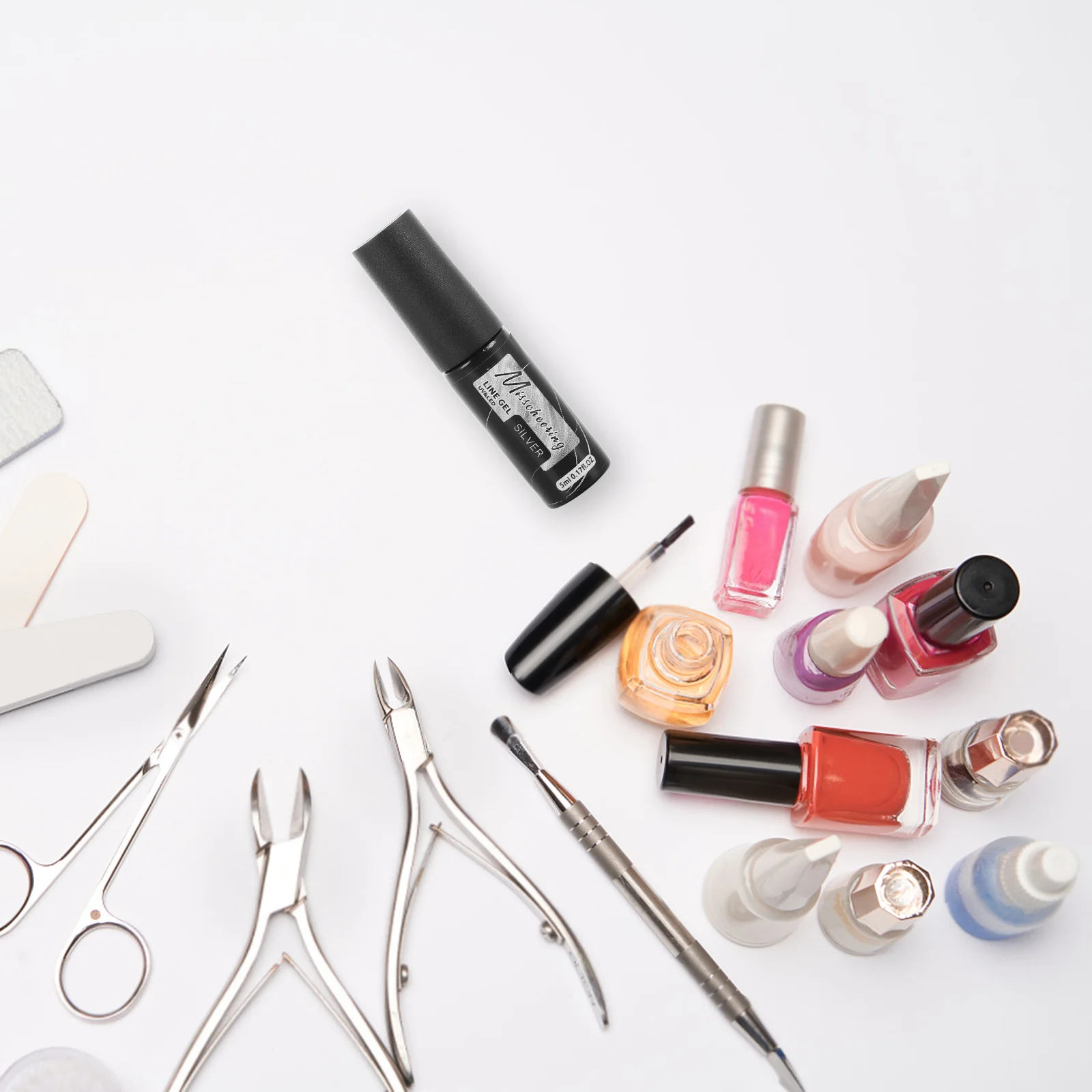 

5 Ml High Density Metal Gel for Nail Art Detailed Lines Precision Drawing Metallic Accents Salon Quality Polish