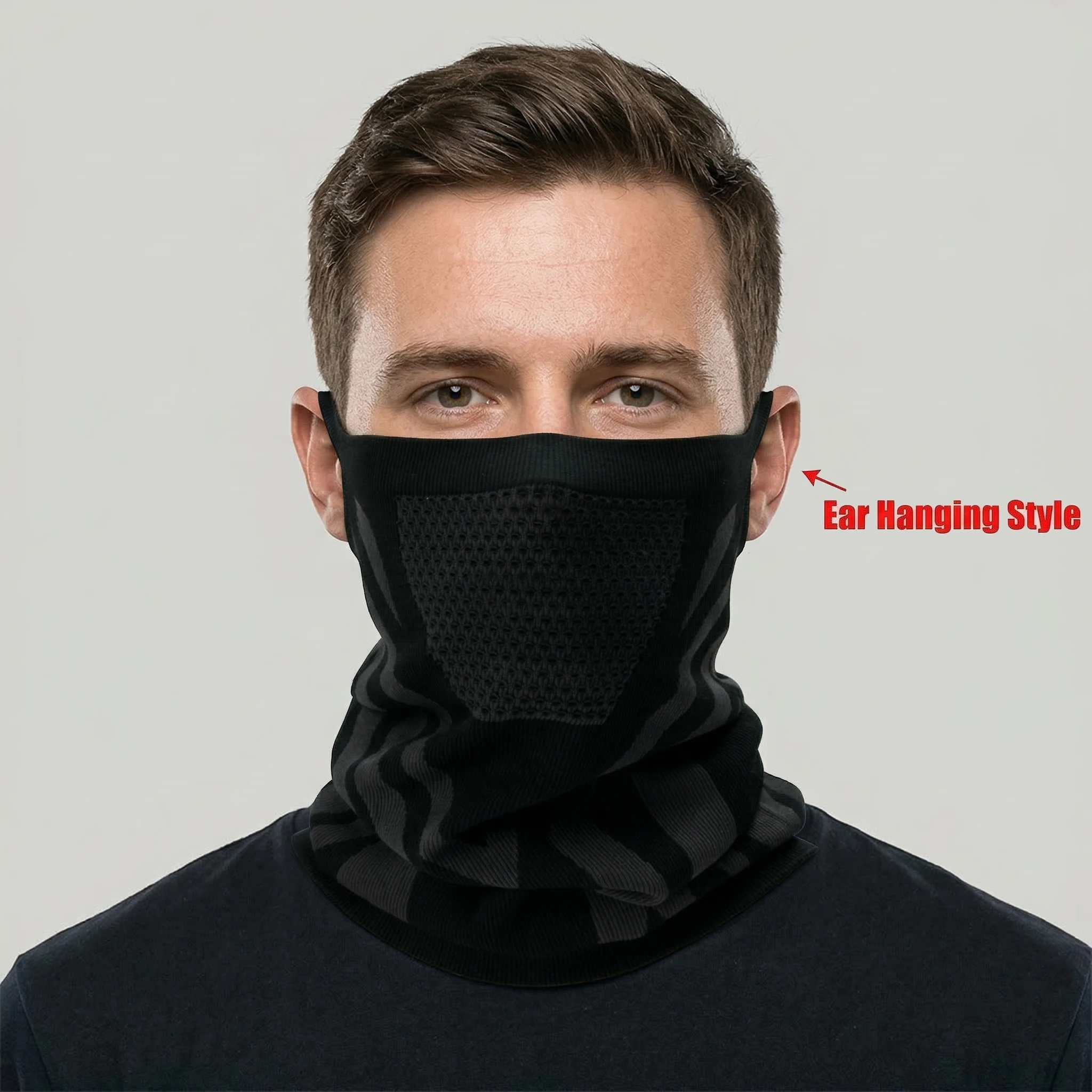 1 Stück/2 Stück/3 Stück Winddichte Warme Halbgesichtsmaske Schal Unisex Laufmaske Radfahrmaske Skimaske Elastische Atmungsaktive Fahrrad- und Motorradmaske – Detail 6