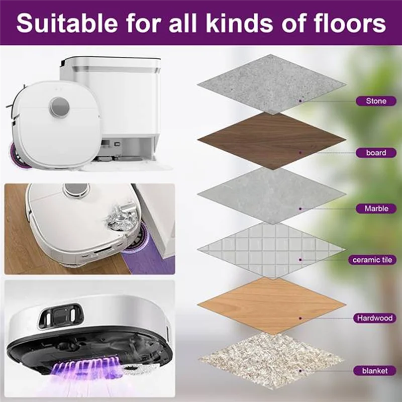 YCOC-27 قطعة ل يوريكا J15 برو الترا الذاتي تفريغ روبوت فراغ الأسطوانة الجانب فرشاة فلتر HEPA ممسحة وسادة كيس لجميع الغبار