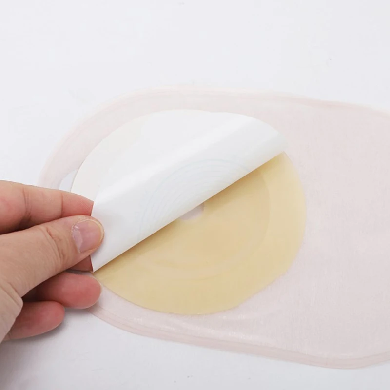 Colostomy Bag Disposable Adhesive One Piece Drainable Ostomy Pouch Supplies For Ileostomy Disposable Colostomy Bag