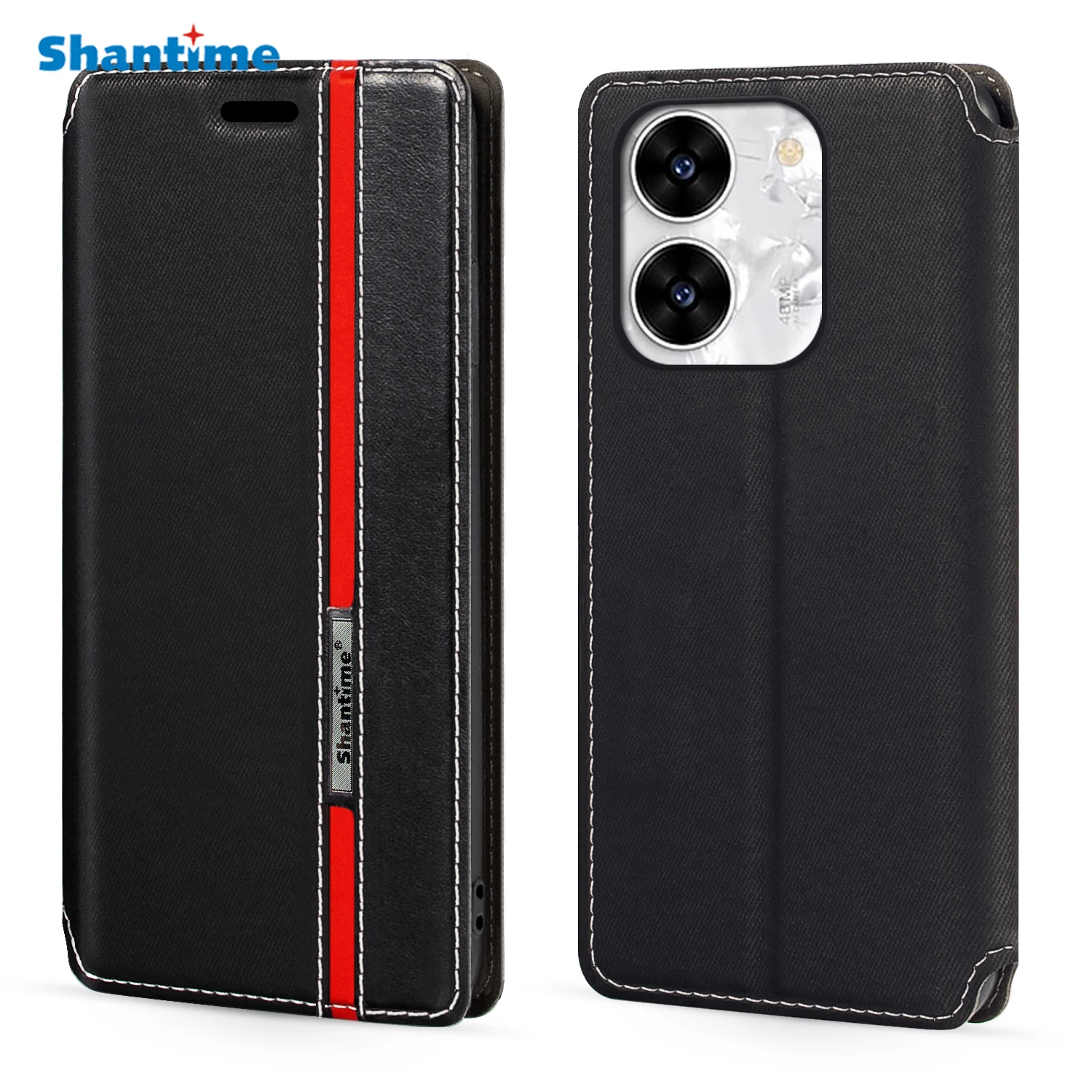 For Lava Benco S1 Plus Case Fashion Multicolor Magnetic Closure Leather Flip Case Cover with Card Holder 6.8 inches