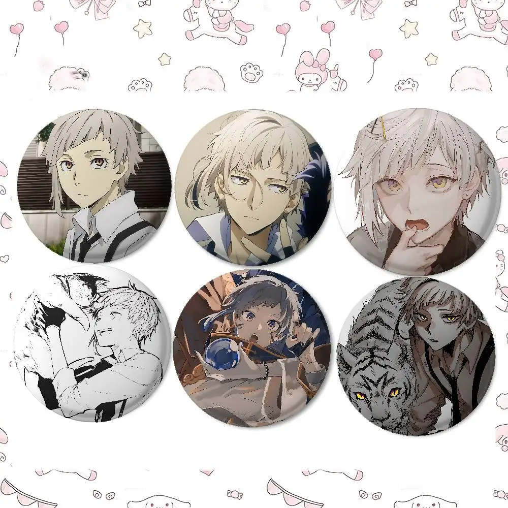 A-Atsushi Nakajimas Badges Tinplate Soft Button Pin Brooch Metal Badge Custom Jewelry Accessories Hat Bag Lapel