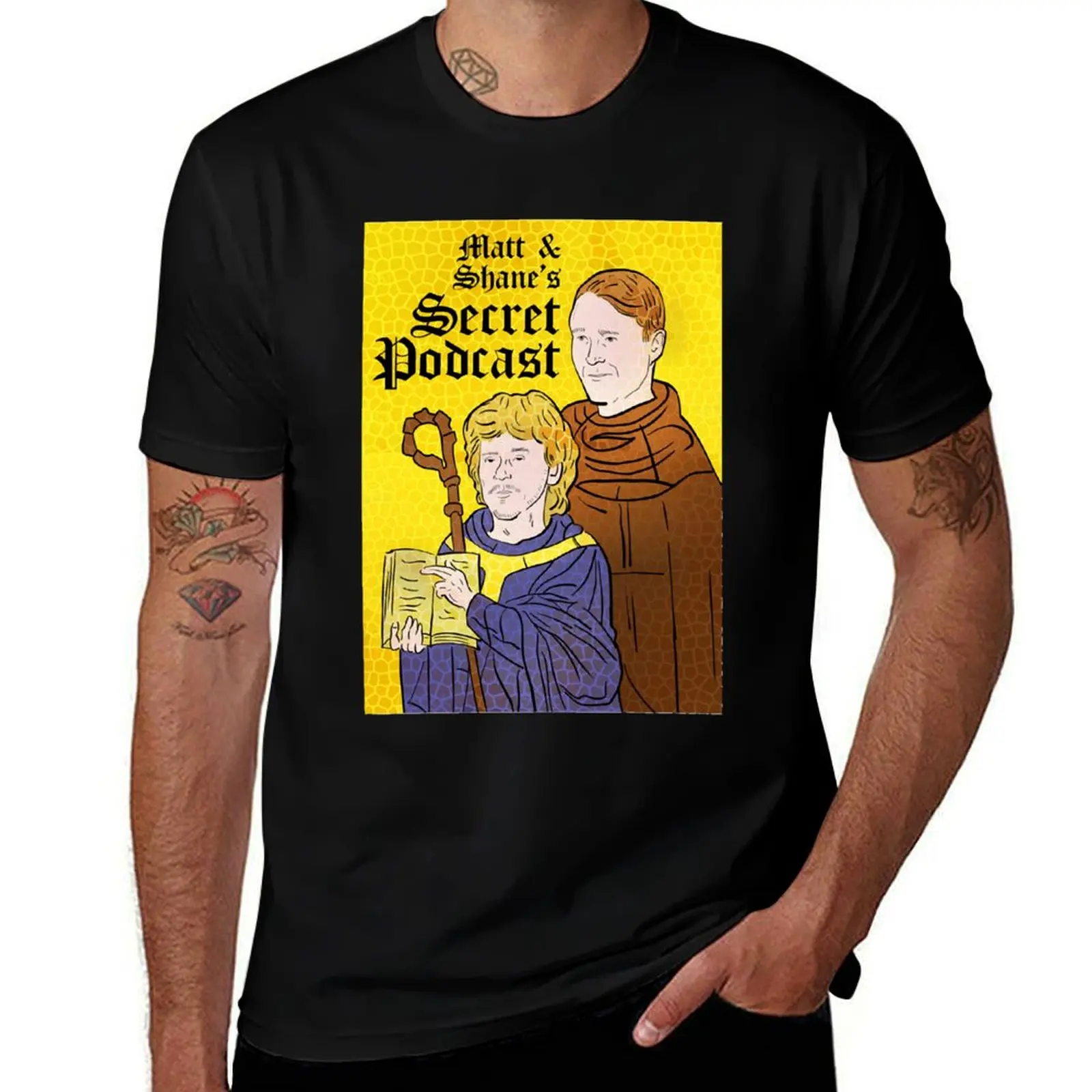 

Matt & Shane's Secret Podcast Merch T-Shirt printed t shirts for man t shirt man cotton T-shirt