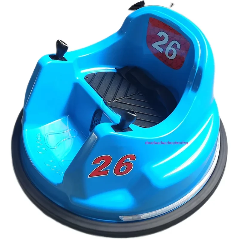 Sticker Race Car  Kids Toy Electric Ride On Bumper Car Vehicle with Remote Control, LED Lights & 360 Degree Spin, 2 Speed