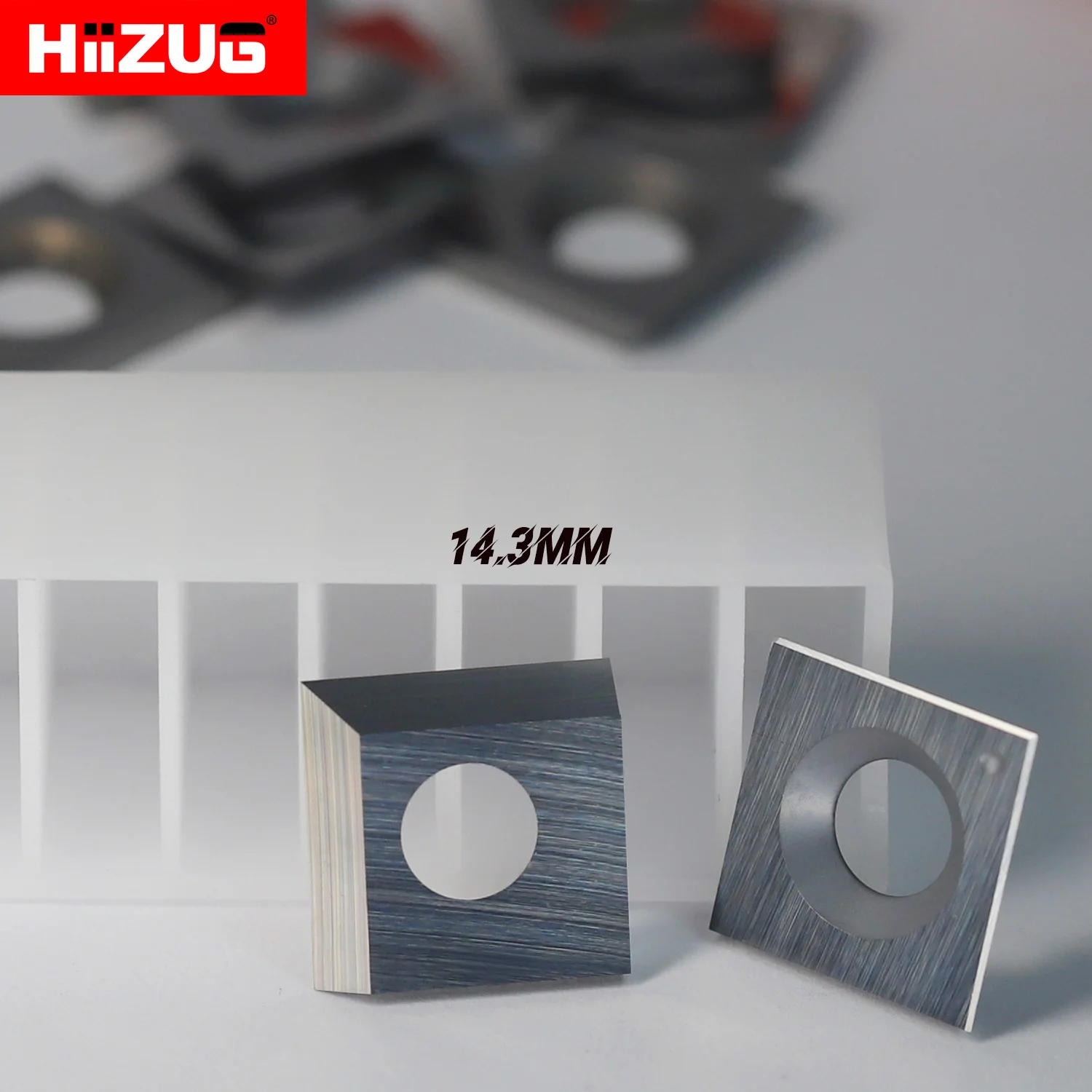 Imagem -03 - Quadrado Carbide Inserções para Espiral Helicoidal Plaina Cabeça Woodtorneamento Ferramentas do Torno Bordas 14.27 mm 14.33 mm 14.3 mm Carpintaria