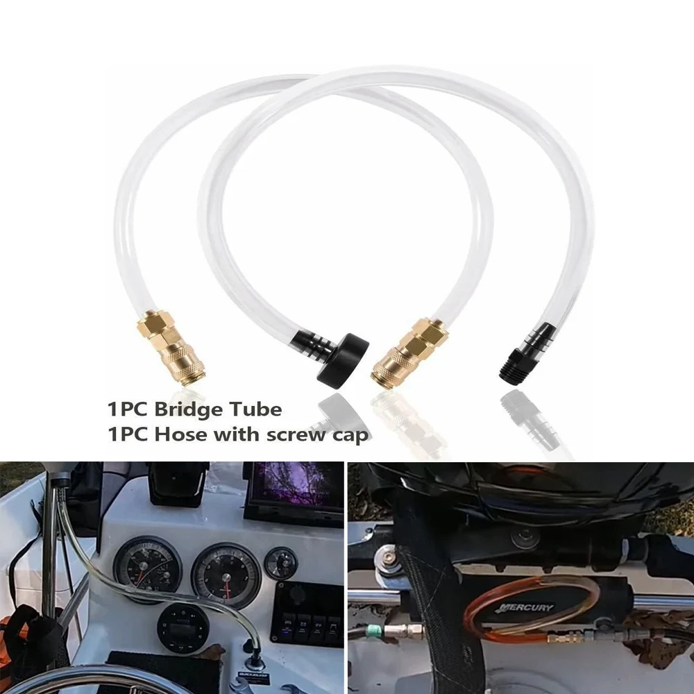 

Compatible with Seastar Inboard Outboard Hydraulic Steering System Oil Hose Bridge Brass Tube Bleeder Bleeding Connect Marine St