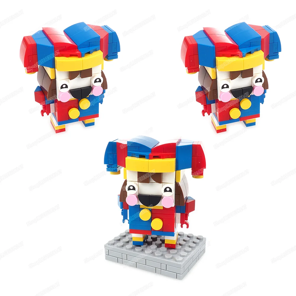 Cautious Fragile Clown Female Building Block Assemble Moc Magic Numbers Circus Pamni Humanity Figures Match Model Child Gift Toy