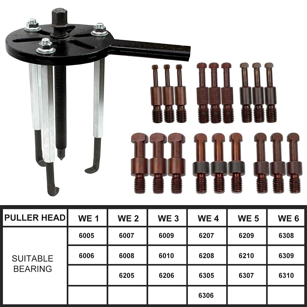 Podofo Three-jaw Puller Bearing Extractor Removal Tool Inside And Outside Bearing Multi-function Puller Dedicated Universal Tool