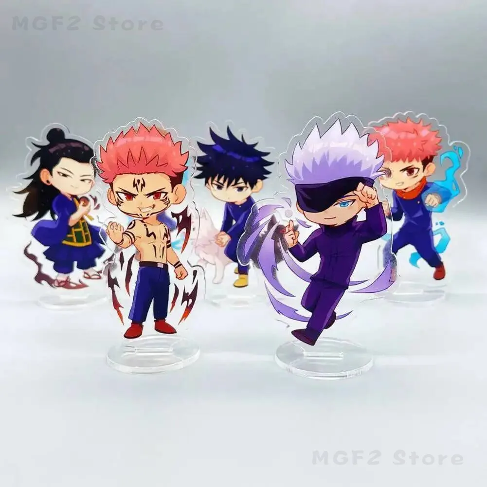 

Кайсен ‌ ‌ Дзюдзюцу Годжо Сатору ‌ Акриловая фигурка-подставка для косплея: Итадори Юдзи, Гето Сугуру, Фушигуро Тоуи. Настольный декор, подарок.