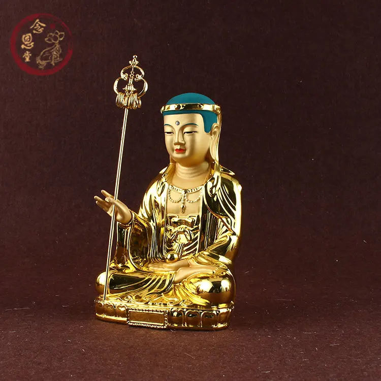 The resin plated resin Buddha statue of the King of Land Treasures in South Korea Land Treasures Buddha statue and deity statue