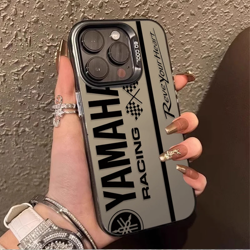 حافظة لهاتف آيفون 17 برو ماكس اير 16 15 11 14 13 12 برو ماكس XS X XR Plus 8 7 SE 2020 Y-Yamaha-A غطاء مضاد للسقوط