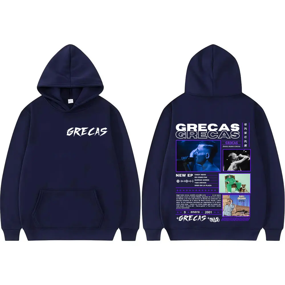 مغني الراب اليوناني ألبوم جولة 2025 الجرافيك هوديس الرجال النساء Harajuku الشارع الهيب هوب هوديي فضفاض خمر كم طويل البلوز القمم #2