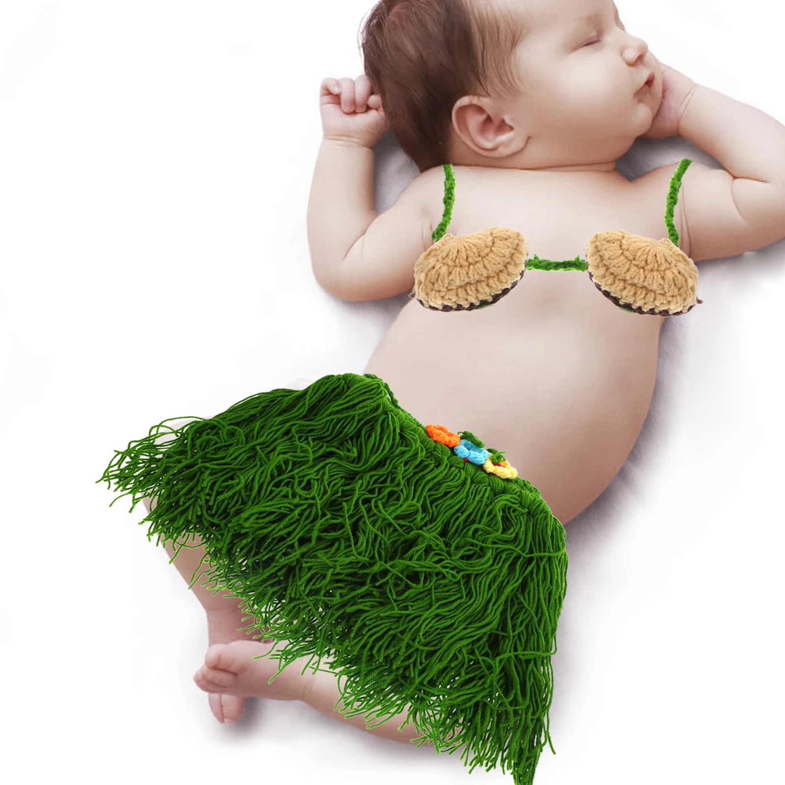 

Dance Costume Newborn Crochet Outfit Photo Props Baby Shower Gifts Girls Photography Clothes Elastic Design