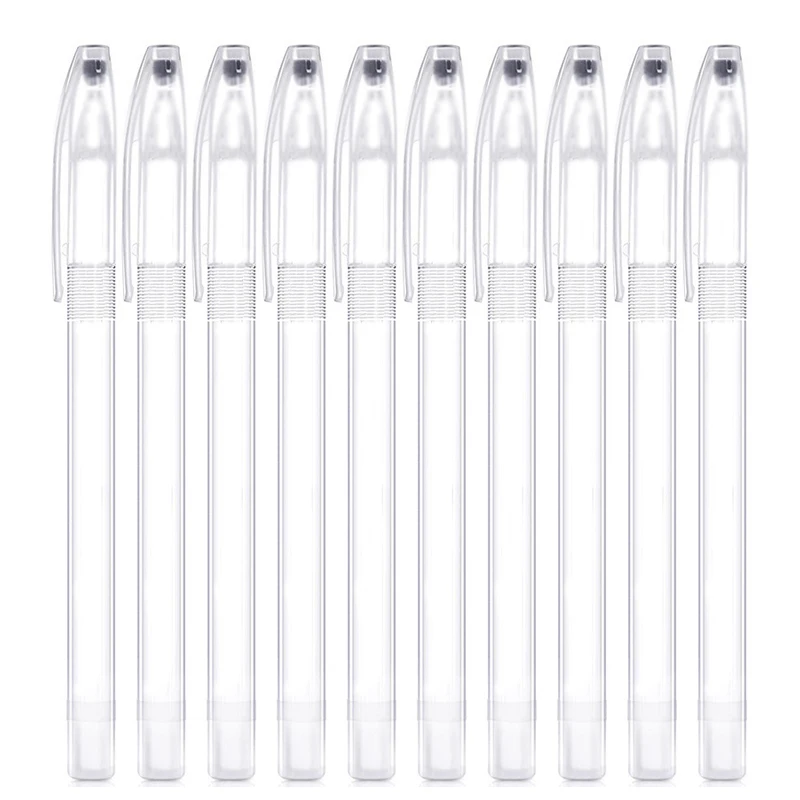 O Novo Gel Pen Shell Invólucro Transparente Caneta Esferográfica Cap Minimalista Mais Barato Caneta Shell Capa 10pcs