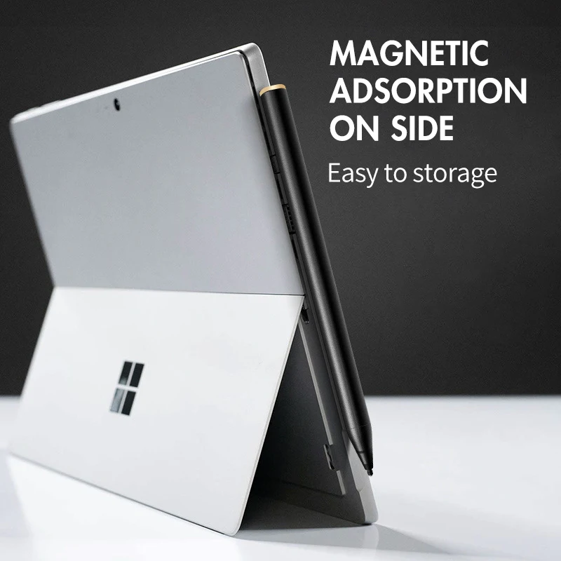 Pensil Stylus untuk Microsoft Surface Pro, pena 4096 kapasitif sensitif tekanan dapat diisi ulang dengan Palm Rejection MPP2.0 Tipe C