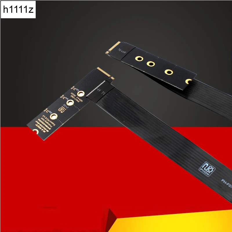 Dual Protocol PCIE4.0 M.2 M Key NVME Extension Cable Riser Card SSD Adapter for 2230 2242 2260 2280 M.2 PCI-e / M2 NGFF SATA SSD