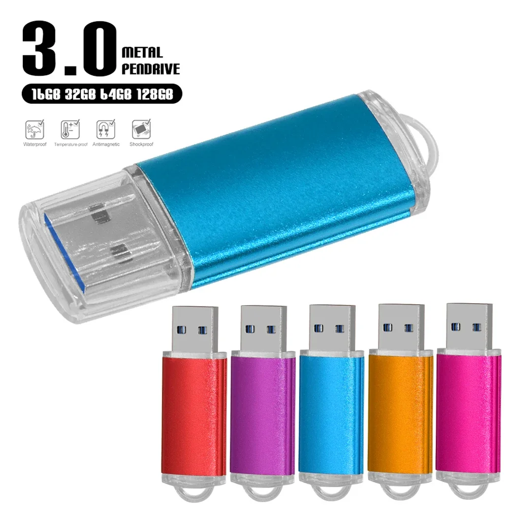 USB 3.0 펜 메탈 드라이브, 8GB USB 대용량 플래시 드라이브, 32GB, 16GB, 64GB 펜 드라이브, USB 사진 선물 메모리 디스크, 신제품