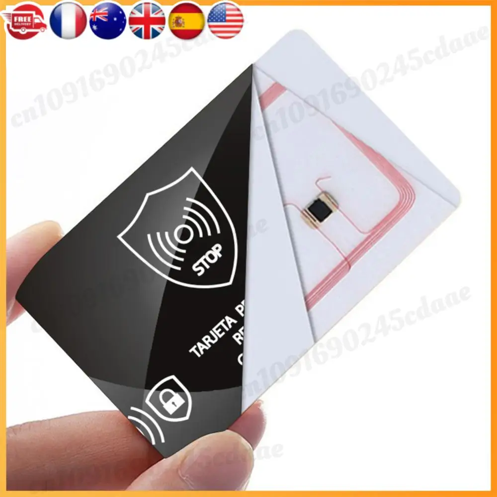 5 Buah Kartu Pemblokir RFID Ultra Tipis Pelindung Kartu Kredit Debit NFC Pemblokir Kartu RFID untuk Dompet Tempat Paspor