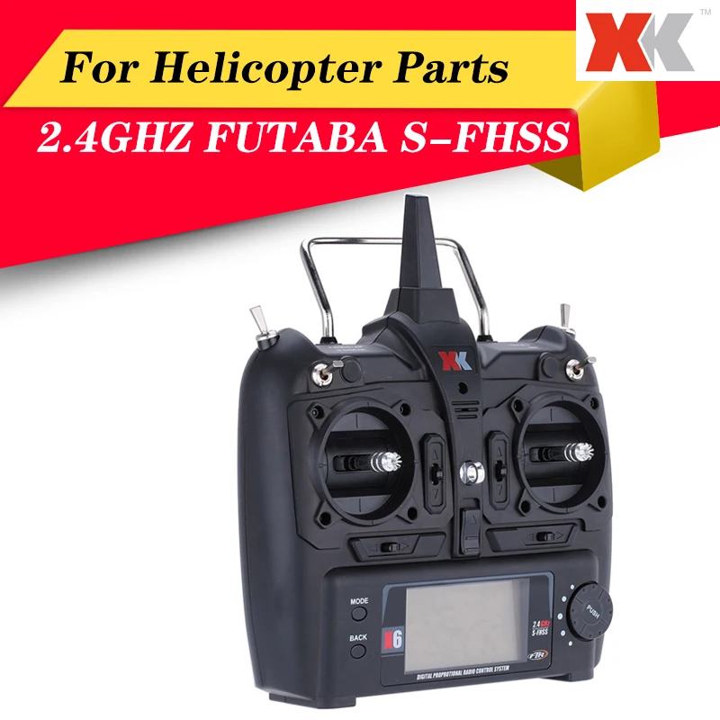 

XK Transmitter Compatible X6 Remote Controller for WL K100 K110 K123 K124 RC Helicopter Parts