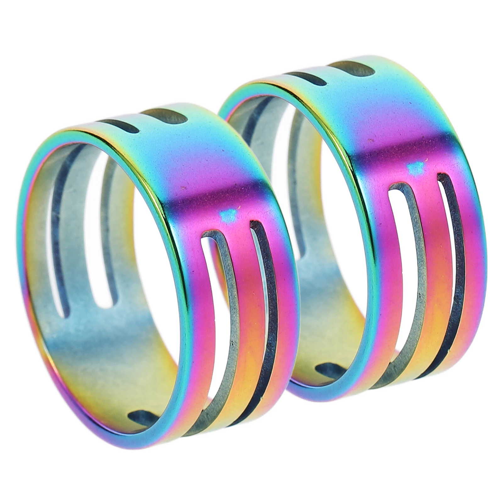 

2Pcs Stainless Steel Ring Tools 17mm Inner Diameter Jump Ring Opener Closer Keychain DIY Supplies Craft Projects Accessories