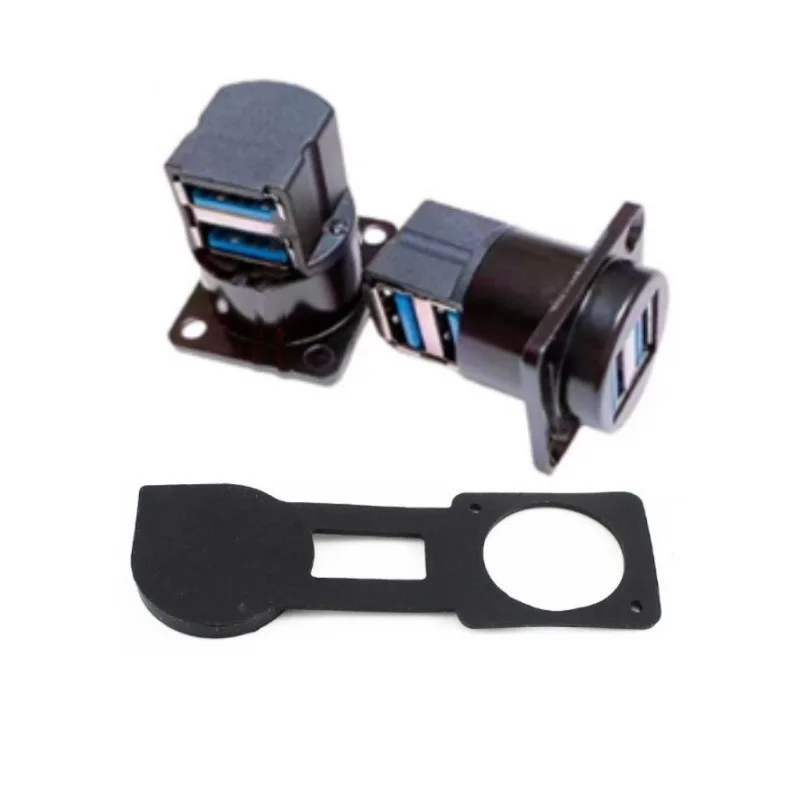 Шасси-винтового-крепления-d-типа-двойной-разъем-usb30-a-цинковый-сплав-прямоугольная-розетка-панель-настенное-крепление-соединительный-адаптер