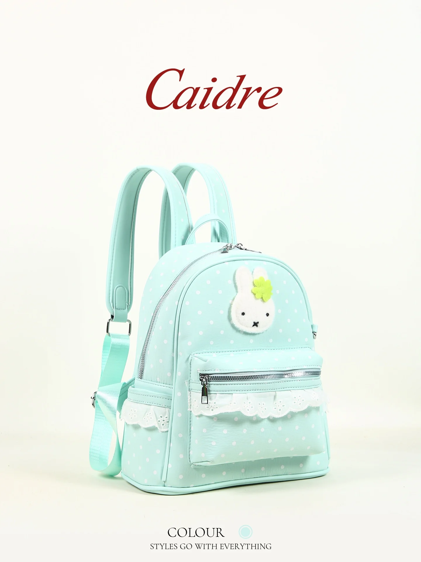 

Caidre Sweet Girl Adorable Double Shoulder Bag Birthday Gift Travel Student Commuter Backpack Casual Chic Medium Size Backpack