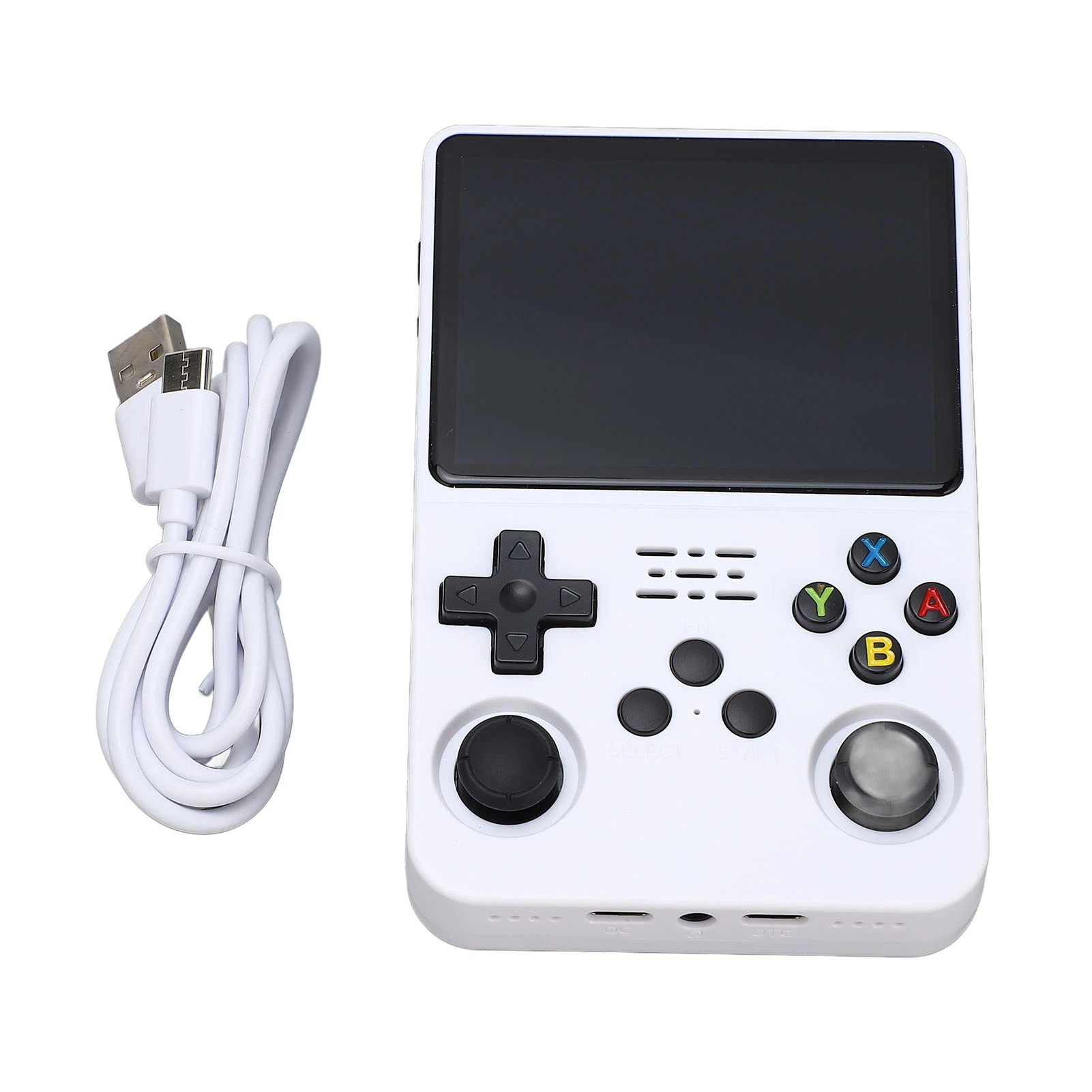 

Retro Handheld Game Console Dual 3D Joystick Portable Hand Held Game Console 3.5inch IPS Screen for Linux for Game Accessories