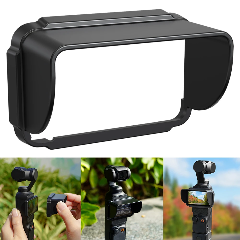 Sunshade Hood Light Shielding Sun Shade Cover Camera Accessories Lightweight Screen Shade Screen Sunhood for DJI Osmo Pocket 3