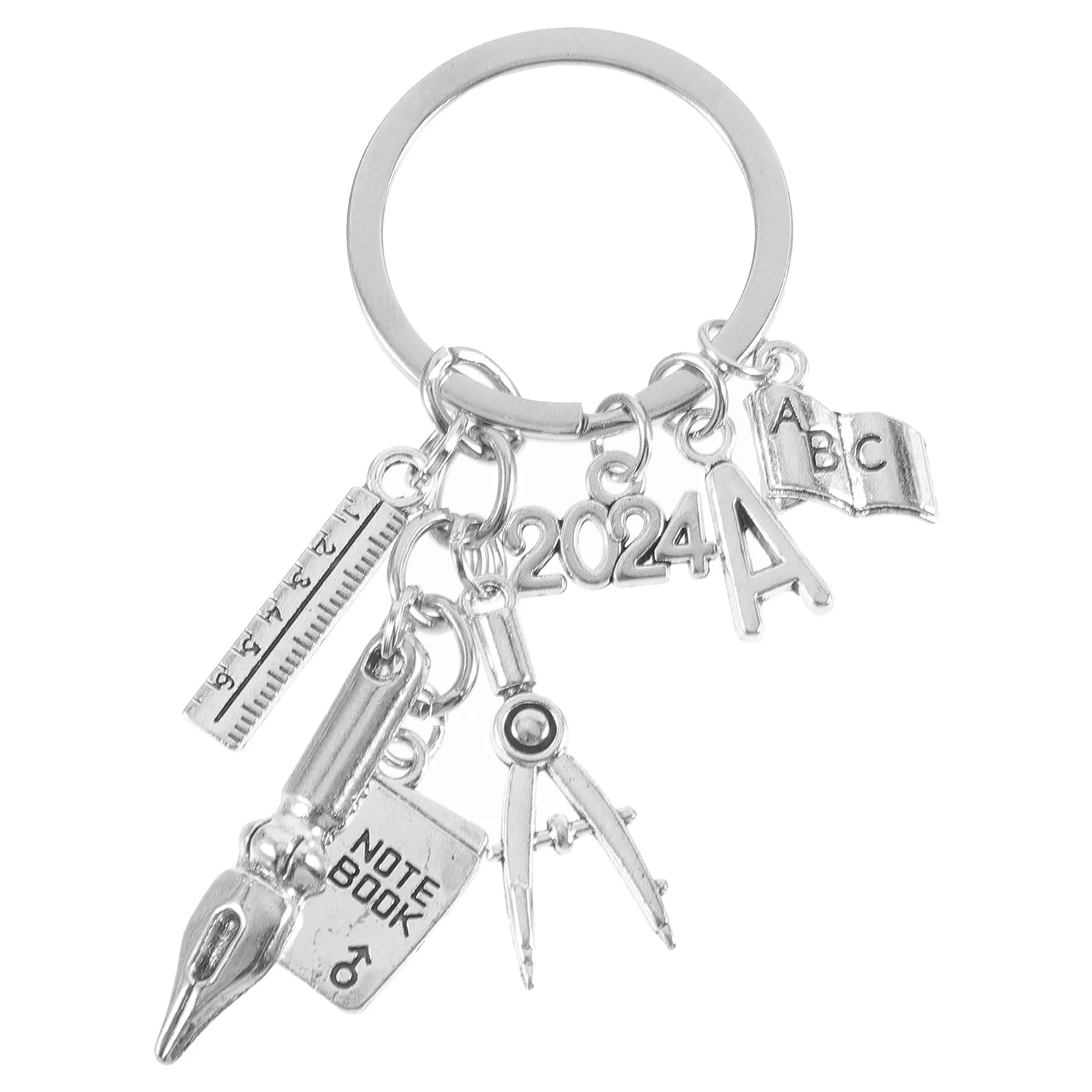 سبائك الزنك التخرج المفاتيح قلادة حديدية تصميم فريد من نوعه المعلم هدية على ظهره حلقة حفلة لصالح مفتاح سلسلة السائبة هدية مفتاح حامل