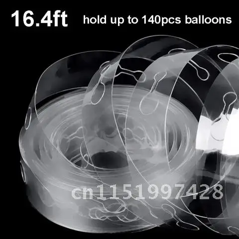 Balloon Arch Double Holes Decorating Tape Strip Kit for Garland Party Wedding Birthday Baby Shower Decorations 16.4 Feet