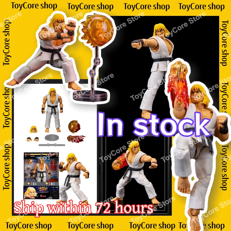 

In Stock, Jada Toys Street Fighter II 1/12 Scale Ken (White Outfit） 6-inch Articulated Action Figure, Collectible Gift Brand New