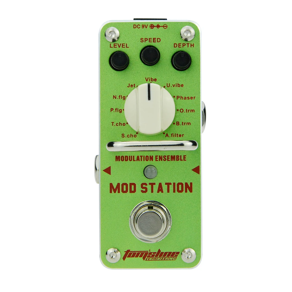 

AROMA Tom'sline AMS-3 Mod Station Modulation Ensemble Electric Guitar Effect Pedal Mini Single Effect with True Bypass