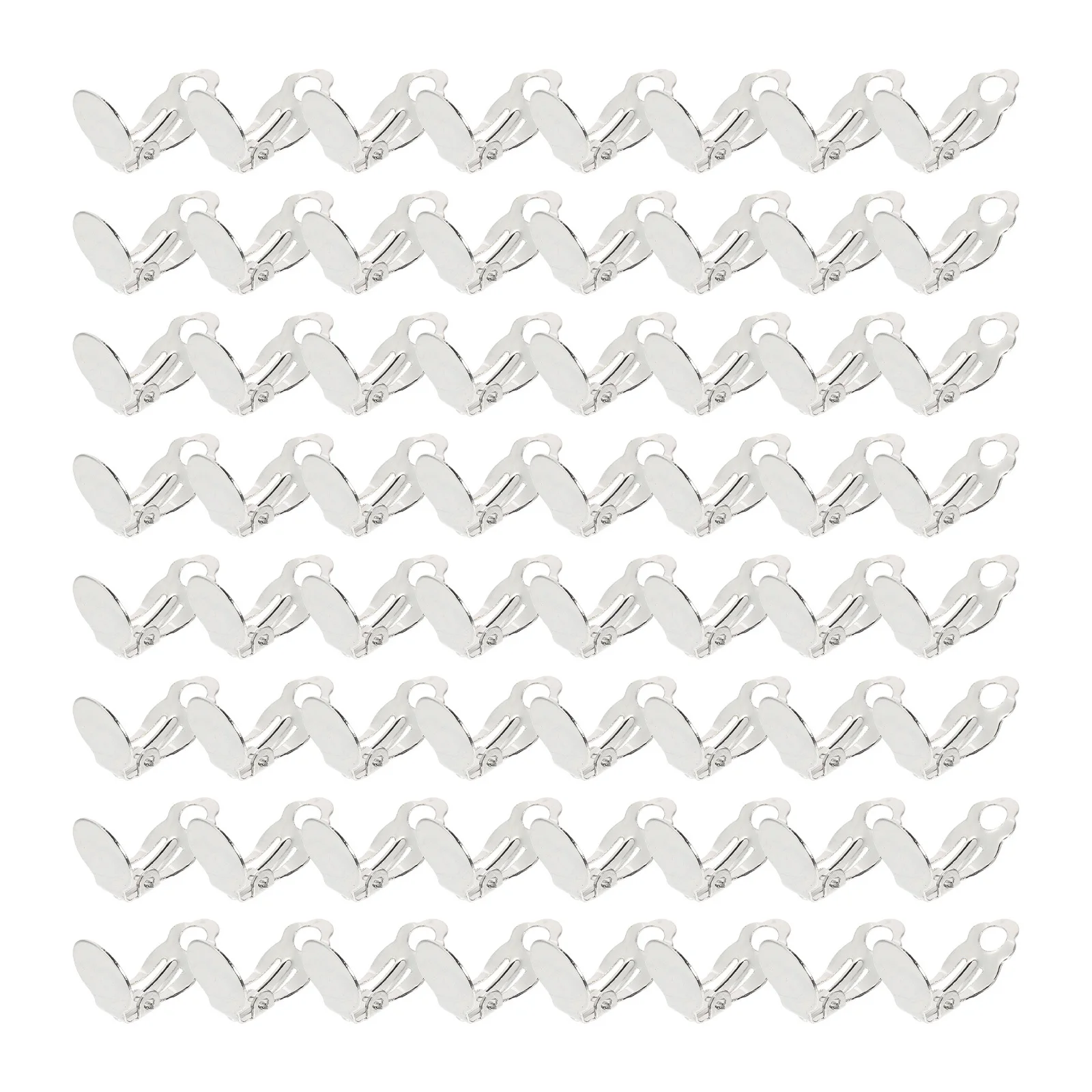 

100Pcs Ear Clip Eco Friendly Non Pierced Earrings DIY Jewelry Making Tools Earring Clips Painless Jewelry Findings for Women