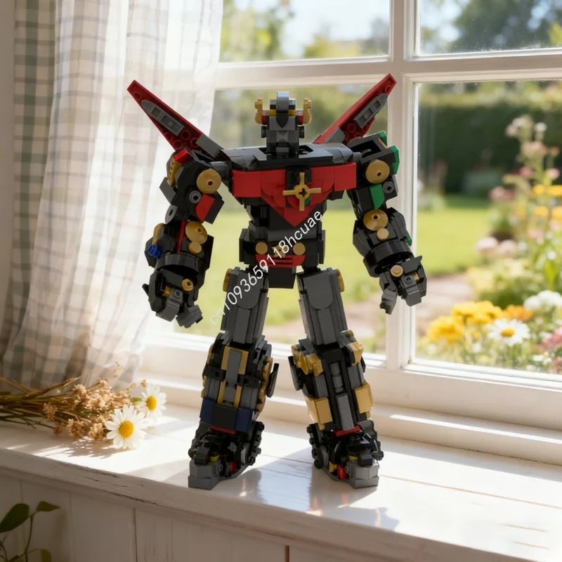 

1044 шт. MOC Voltron B G Edition, нетрансформерная модель, строительные блоки, рождественские подарки, конструкция, сделай сам, кирпичная игрушка, детский день рождения