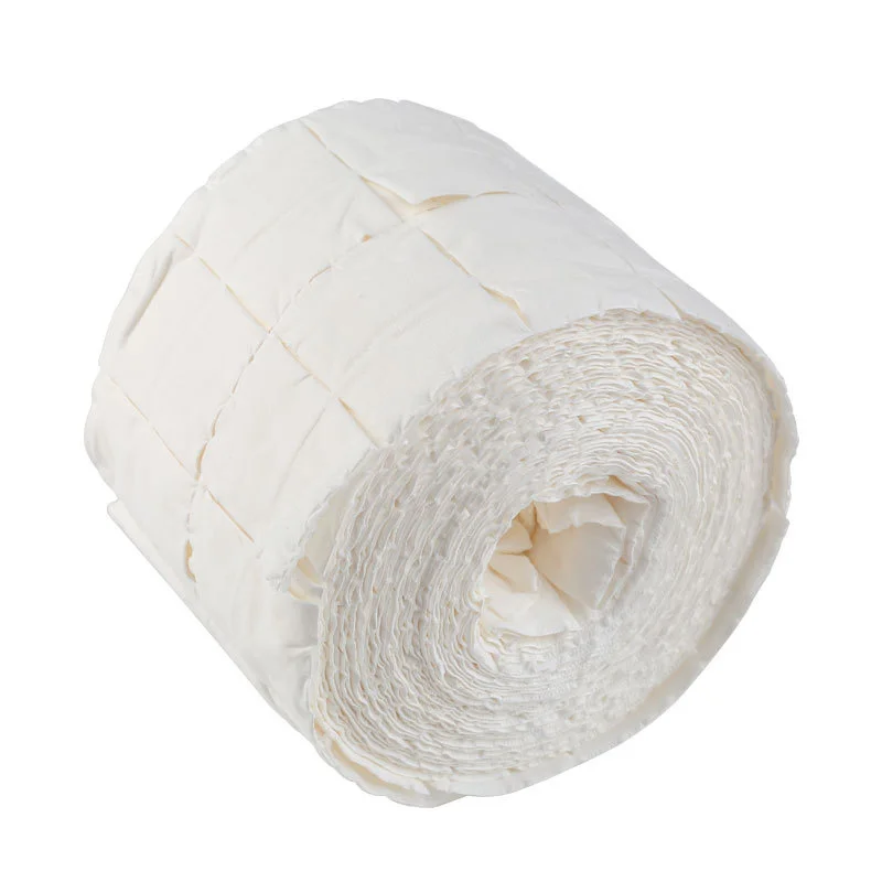 1 Roll 300/500Pcs Nail Wipe Cotton Pads UV Gel Nail Tips Nail Polish Remover Cleaner Paper Soak Nail Art Cleaning Manicure Tool