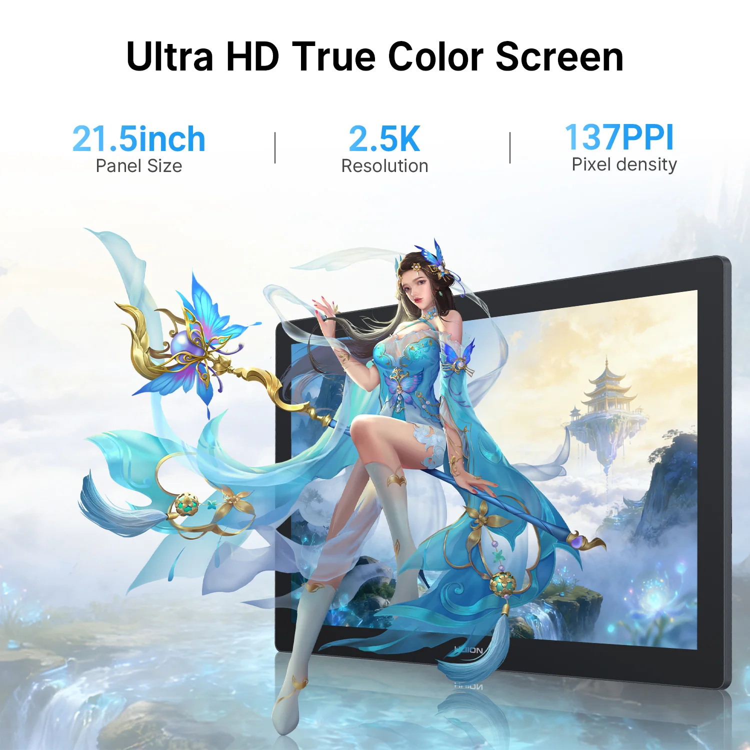 2.5K QHD Professional Drawing Pen Display for Comic Animation Design Digital Art Graphics Tablet Monitor Kamvas 22(Gen3) view 4
