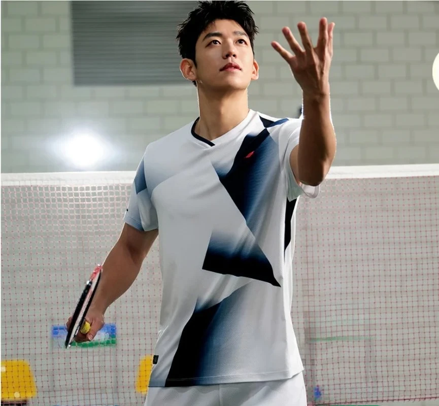 2025 New YY Spring and Summer Badminton Sportswear T-shirt Short Sleeve Comfortable Breathable Sweat-absorbent Quick-drying Top