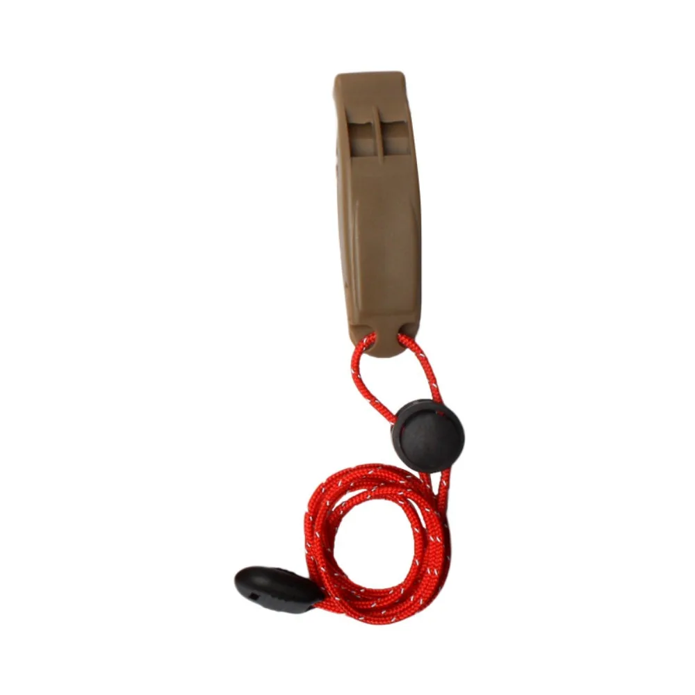 Anti loss Clip Outdoor Survival Whistle Dolphin Sound Loud Double Pipe Whistle Equipment Mini Rescue Emergency Whistle