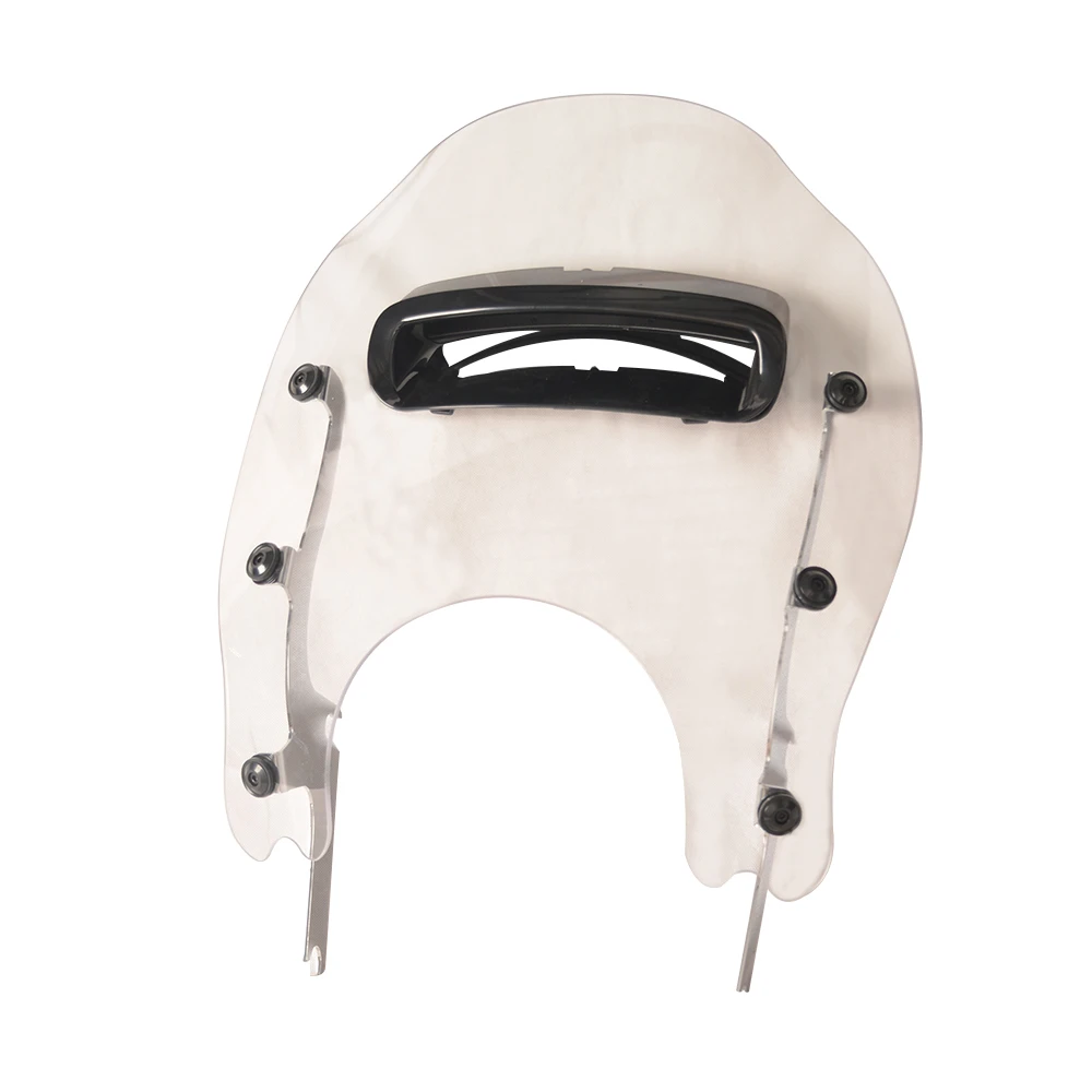 Motorcycle Transparent Detachable Wind Splitter Vented Windshield Windscreen for '94-later Road King models except FLHRS 2017 UP