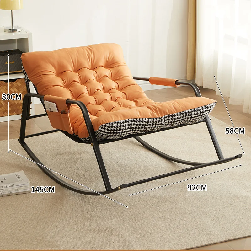 Leniwa Sofa Krzesło Bujane Sypialnia Kanapa Outdoor Recliner Lounge Fotel Nordic Reading Accent Wygodne Meble Salonowe Poltrona