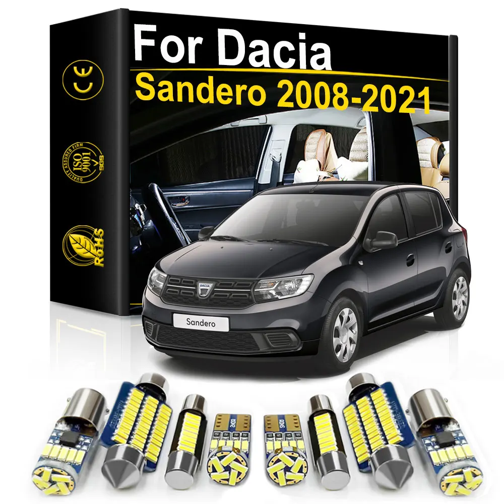 For Dacia Sandero 3 2 1 2008 2010 2012 2015 2016 2017 2019 2020 2021 Accessories Canbus Car Interior LED Light Indoor Lamp