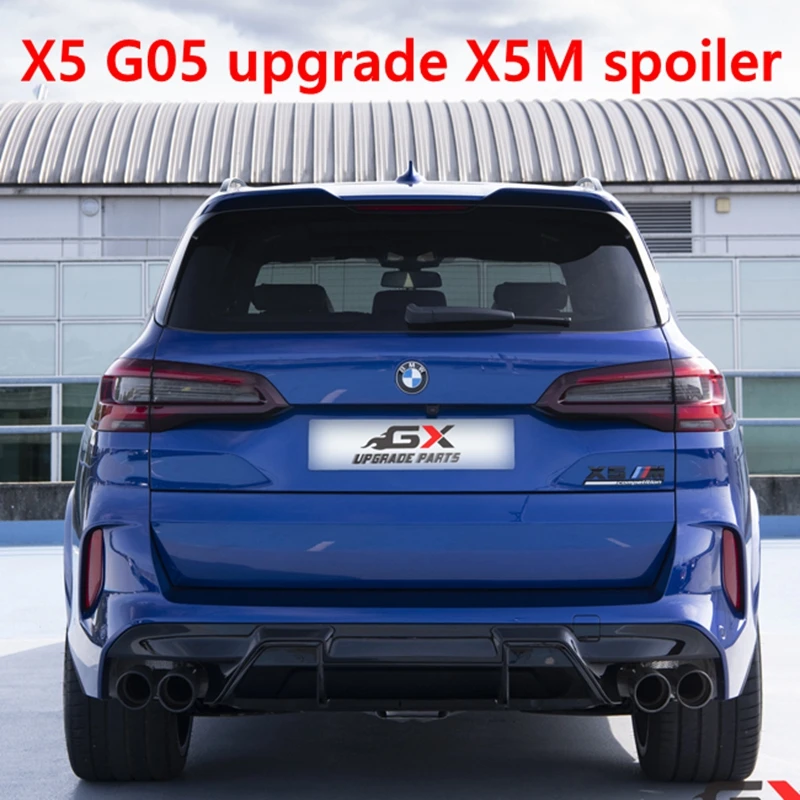 JCSTZY  ABS Black Rear Trunk Lip Spoiler Top Wing FOR BMW X5 G05 Upgrade X5M Style Spoiler 2018-2021