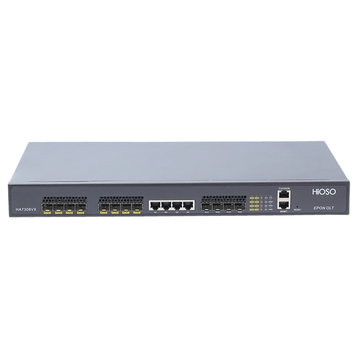 RoRuSFor 8PON 10G Uplink EPON OLT 1u Rack Dual Supply Without PON Modules HA7308VX-BP FTTX Compatible Other Brands EPON XPON 3 Y