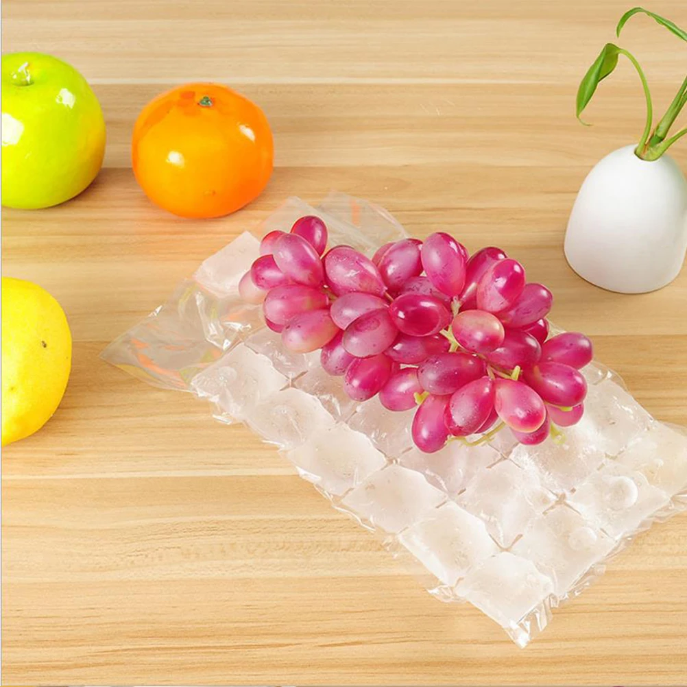 

100 PCS Ice Bag Mold Facility for Cream Bucket Reusable Cube Silicone Block Large Tray Popsicles Cubes