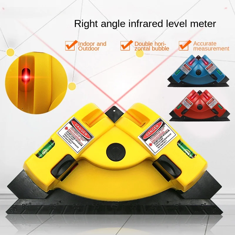 Tile laying 90 degree laser Angle line instrument laying Right Angle ground instrument Tile laying tool laser level