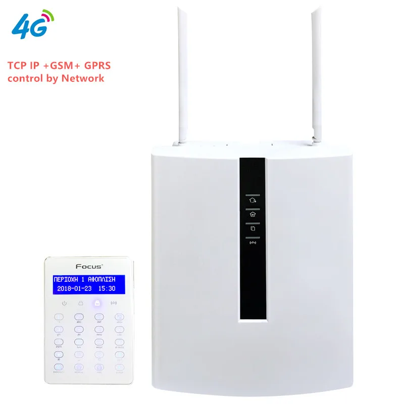 

Focus Meian FC-7668Pro TCP IP Wired Security Alarm System 16 Wired and 64 Wireless Zones PSTN GSM Smart Home Alarm System