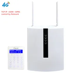 Focus Meian FC-7668Pro TCP IP Sistema de alarme de segurança com fio 16 com fio e 64 zonas sem fio PSTN GSM Sistema de alarme de casa inteligente