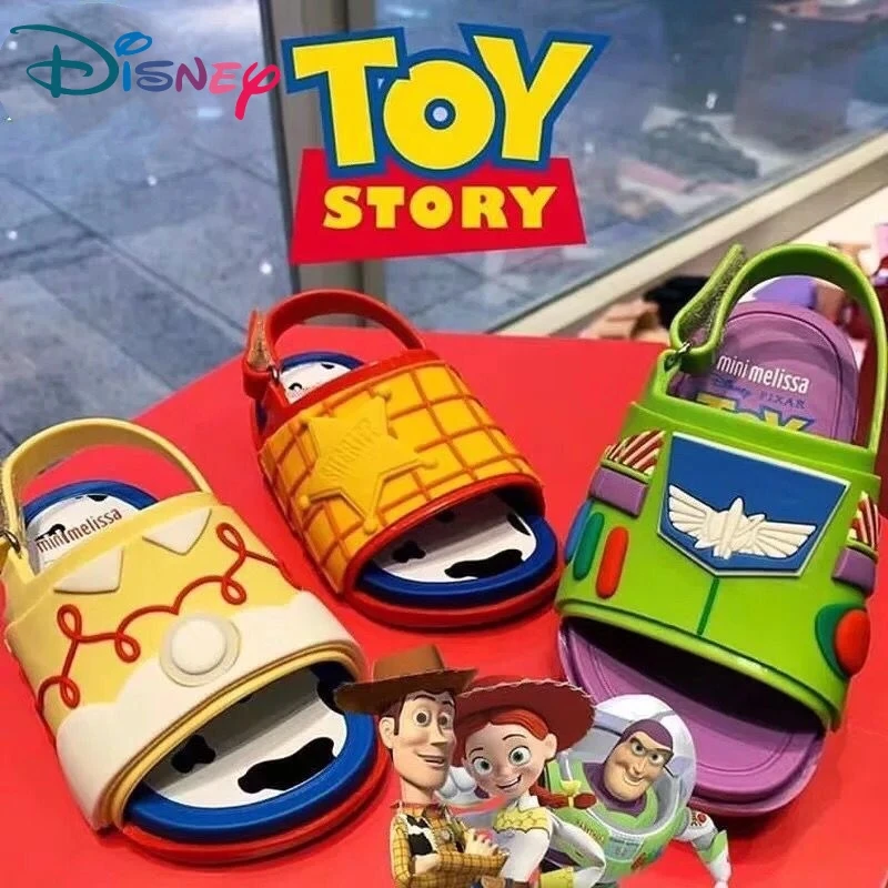 Disney Buzz Lightyear sandali estivi legnosi nuovi bambini Cartoon Toy Story ragazzi e ragazze sandali scarpe da spiaggia per ragazzi e ragazze