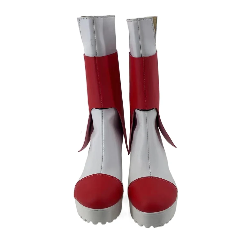 VOCALOID3 Yuezheng Ling Costume Cosplay Scarpe Carnevale Stivali di Halloween Stivali fatti a mano in ecopelle