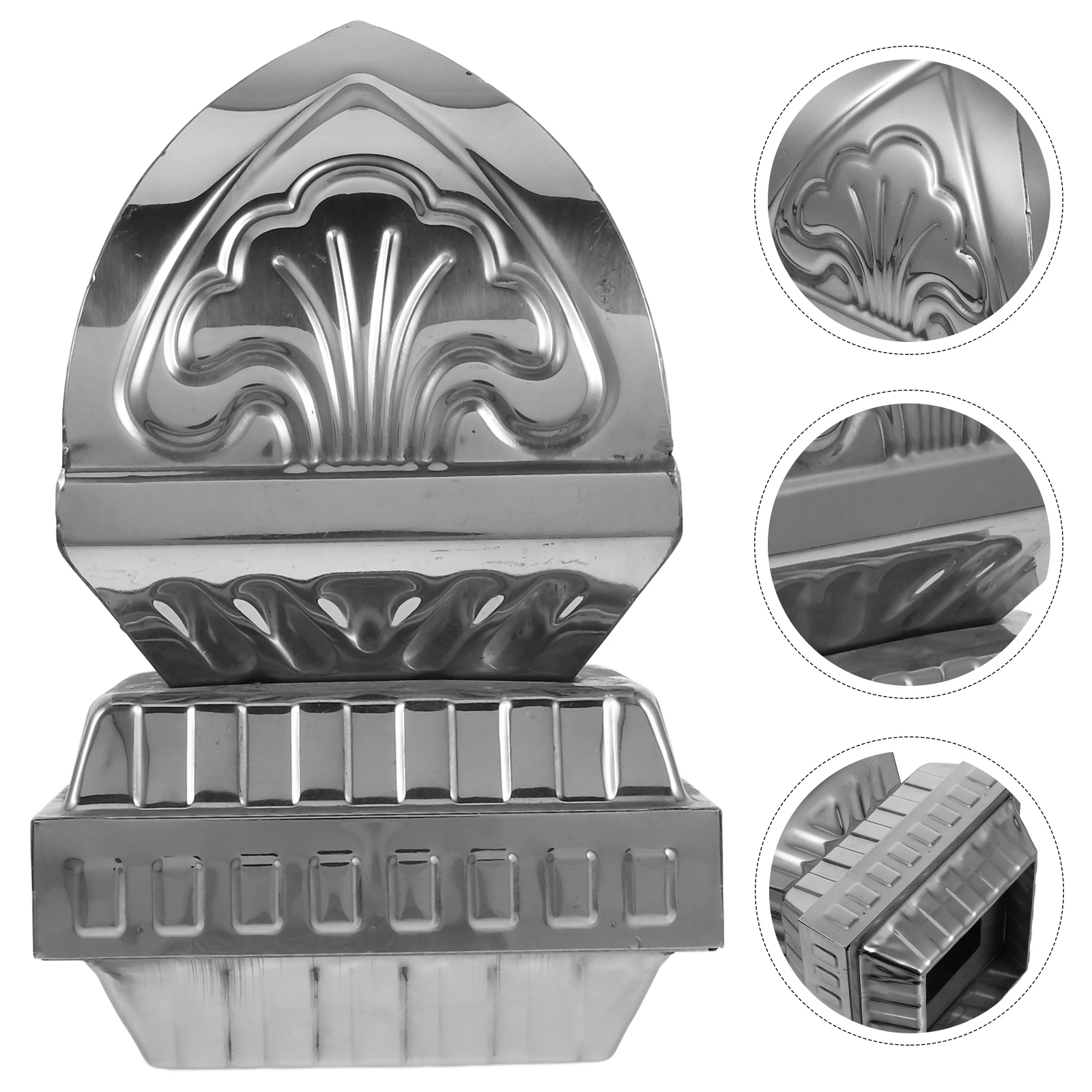 

Safe Reliable Stainless Steel Fence Topper Metal Cap for Posts Durable Replacement Finials for Fences Railings